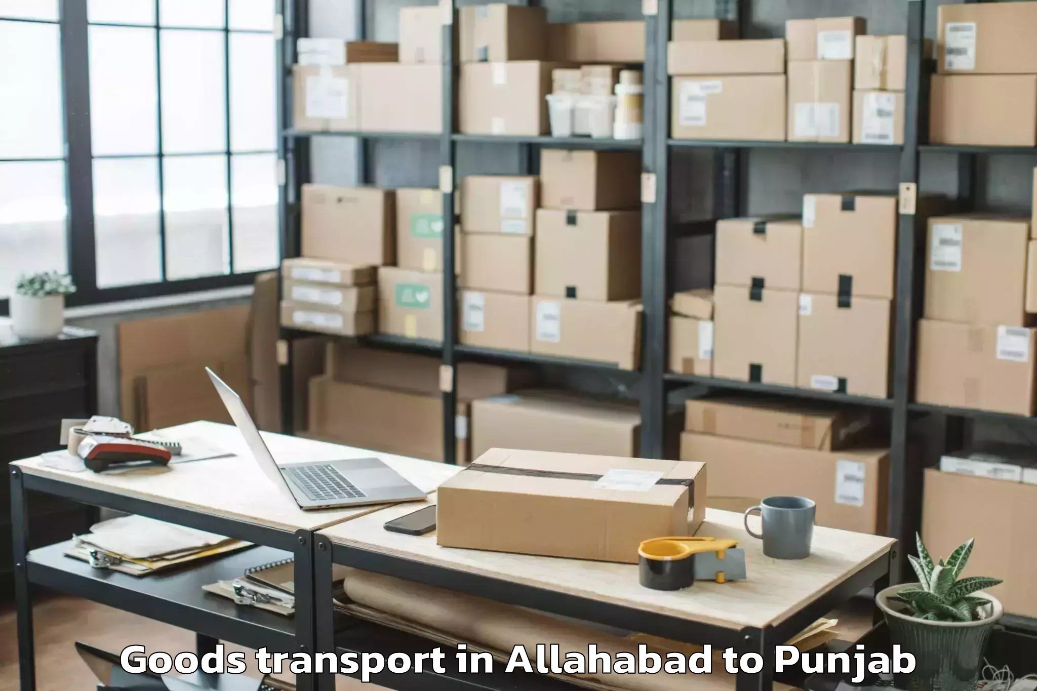 Allahabad to Rampura Goods Transport Booking